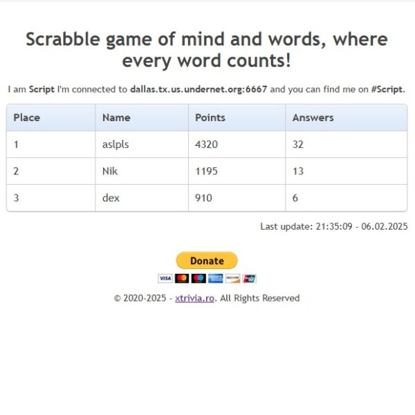 Scrabble by Nik – Limba Engleza